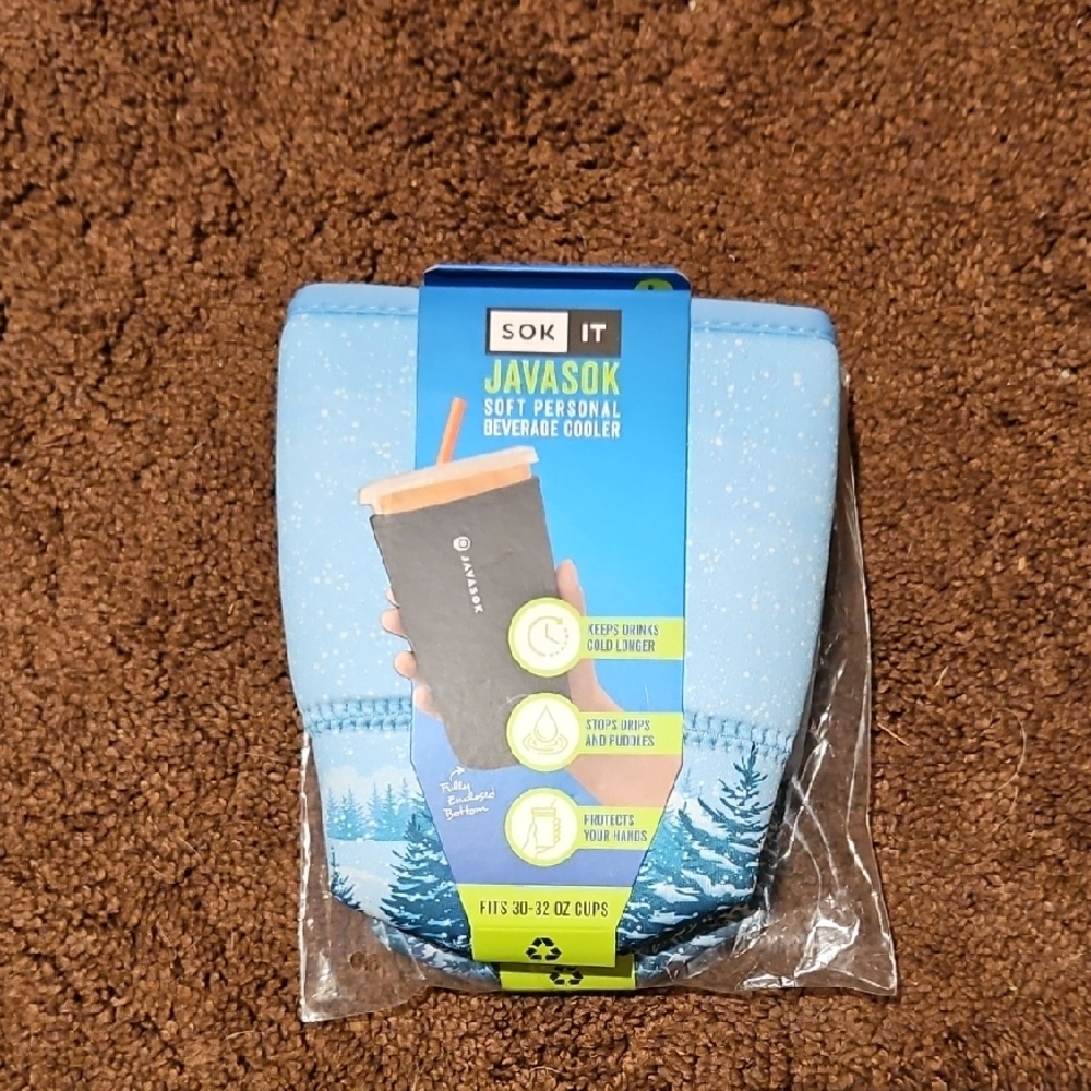 Blue JavaSok Beverage Cooler